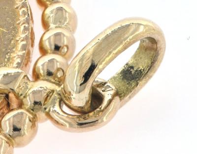 Médaillon en or jaune 18 carats pièce d’or 20 francs Marianne 2