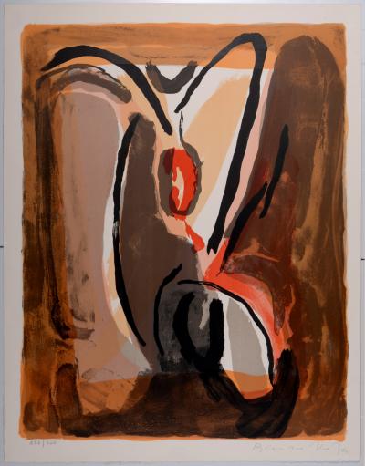 Bram VAN VELDE - MP 60, 1970 - Lithographie signée 2