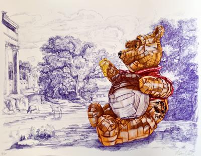 Laurence VALLIERES - Winnie The Pooh Is Recyclable - Impression signée 2