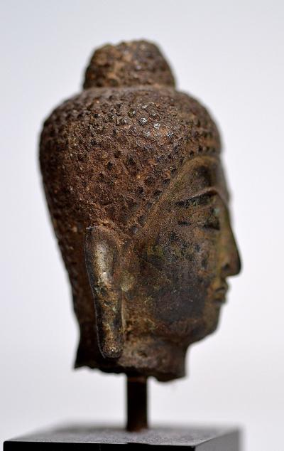 Thaïlande - Tête de Bouddha en bronze, XVIe siècle 2