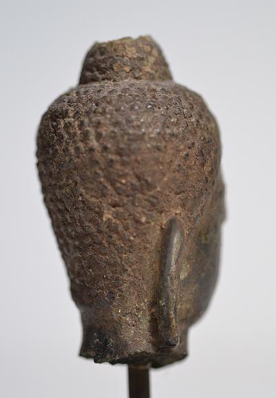Thaïlande - Tête de Bouddha en bronze, XVIe siècle 2