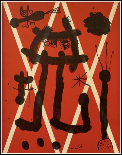 Joan MIRO - Oiseau abstrait, 1954 - Lithographie 2