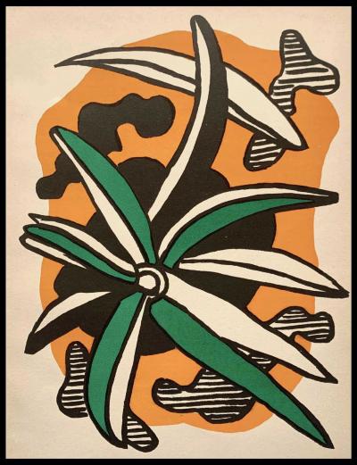 Fernand LEGER - La fleur, 1952 - Lithographie originale 2