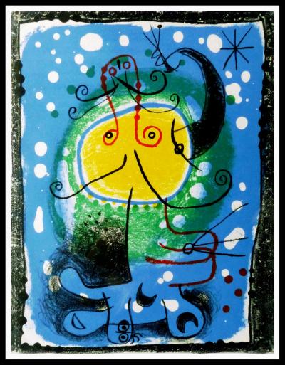 Joan MIRO - Oiseau solaire, 1957 - Lithographie originale 2