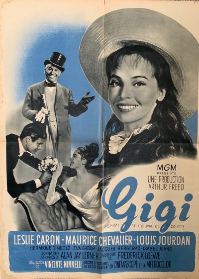Gigi de Vincente Minnelli, 1958 - Affiche de cinéma 2