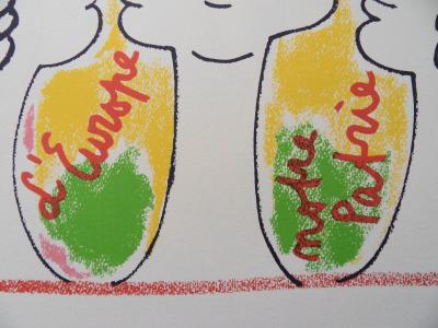 Jean COCTEAU (d’après) : Europe, le temps du compromis, Lithographie, 1961 2