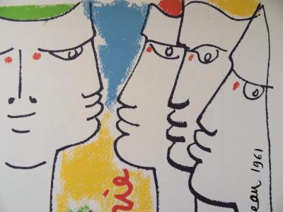 Jean COCTEAU (d’après) : Europe, le temps du compromis, Lithographie, 1961 2