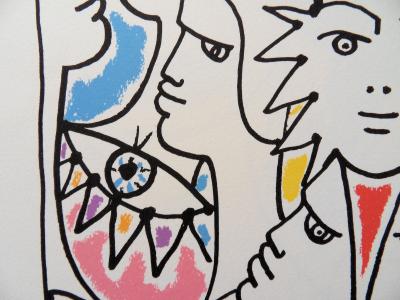 Jean COCTEAU : Europe, enfin un accord, Lithographie, 1961 2