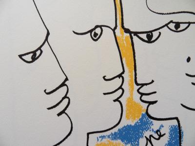 Jean COCTEAU : Europe, le temps de l’accord, Lithographie, 1961 2