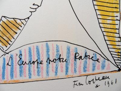 Jean COCTEAU (d’après) : Europe, le doute, Lithographie, 1961 2