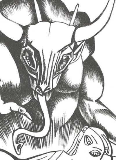 Pierre JACOB - Minotaure-Manga-A, 2021 - Lithographie signée au crayon 2