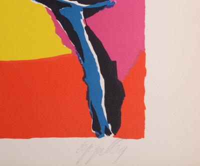 Karel APPEL - En famille, 1969  Original signed lithograph 2