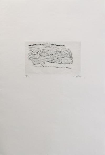 Raoul UBAC - Le livre des livres, 1970 - Eau-forte originale signée au crayon 2