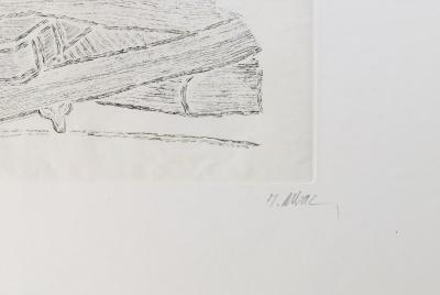 Raoul UBAC - Le livre des livres, 1970 - Eau-forte originale signée au crayon 2