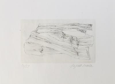 Brigitte SIMON - Le livre des livres, 1972 - Pointe-sèche originale signée au crayon 2