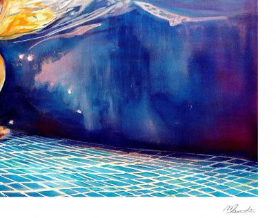 Maude OVIZE - Bain estival flamboyant, 2021 - Sérigraphie signée et numérotée 2