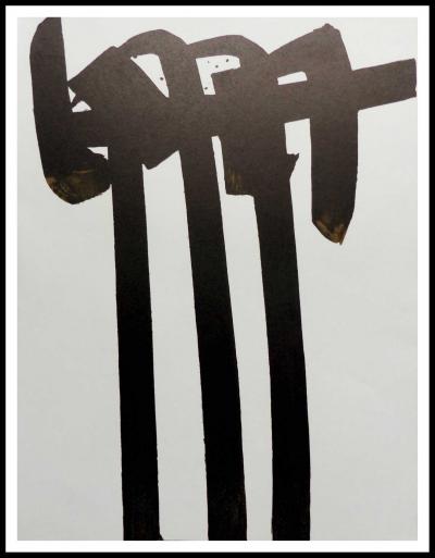 Pierre SOULAGES - Lithographie N° 28, 1970 - lithographie originale 2