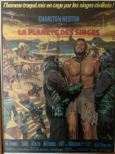 La Planète des singes de Franklin Schaffner, 1968 - Affiche de cinéma 2