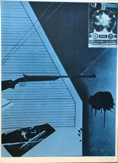 Jacques MONORY - USA Fusil, 1976 - Sérigraphie signée au crayon 2