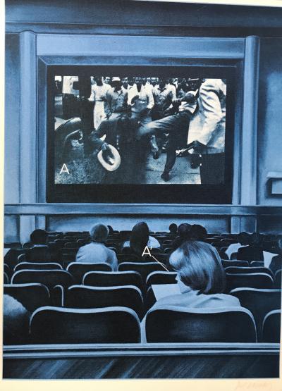Jacques MONORY - USA Movies, 1976 - Sérigraphie signée au crayon 2