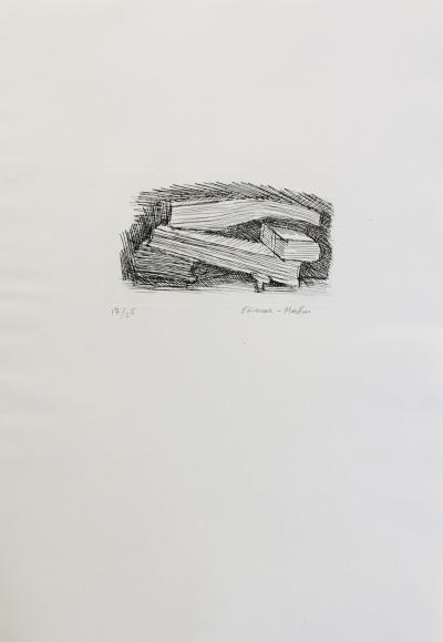 ETIENNE-MARTIN - Le livre des livres, 1970 - Pointe-sèche originale signée au crayon 2