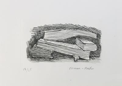 ETIENNE-MARTIN - Le livre des livres, 1970 - Pointe-sèche originale signée au crayon 2