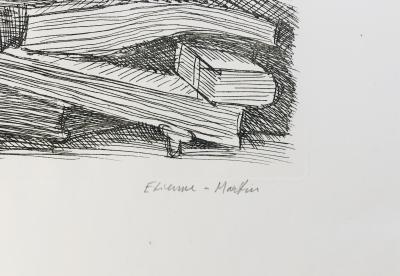 ETIENNE-MARTIN - Le livre des livres, 1970 - Pointe-sèche originale signée au crayon 2