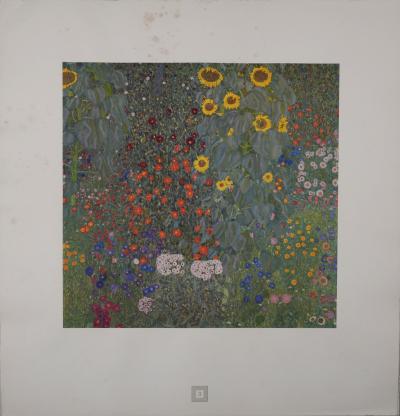 Gustav KLIMT (d'après) - Eine Nachlese Folio, Sonnenblumen, 1931 - Phototypie 2