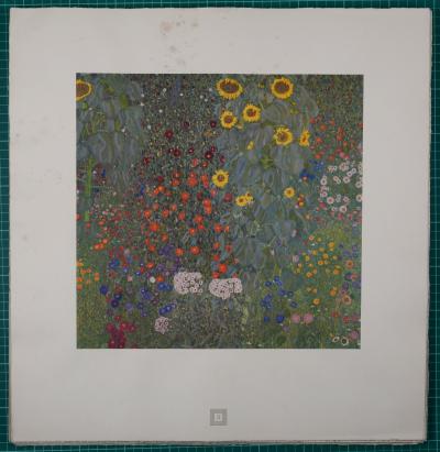 Gustav KLIMT (d'après) - Eine Nachlese Folio, Sonnenblumen, 1931 - Phototypie 2