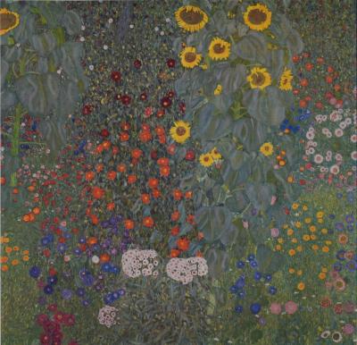 Gustav KLIMT (d'après) - Eine Nachlese Folio, Sonnenblumen, 1931 - Phototypie 2