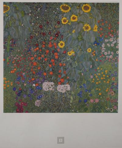 Gustav KLIMT (d'après) - Eine Nachlese Folio, Sonnenblumen, 1931 - Phototypie 2