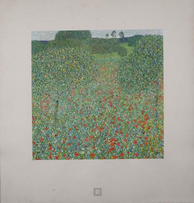 Gustav KLIMT (d'après) - Eine Nachlese Folio, Mohnwiese, 1931 - Phototypie 2