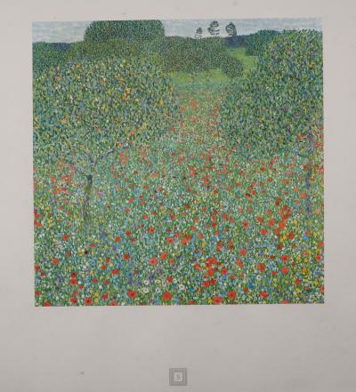 Gustav KLIMT (d'après) - Eine Nachlese Folio, Mohnwiese, 1931 - Phototypie 2