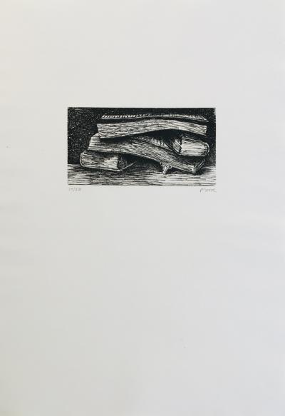 Henry MOORE - Le livre des livres, 1971 - Pointe-sèche originale signée au crayon 2