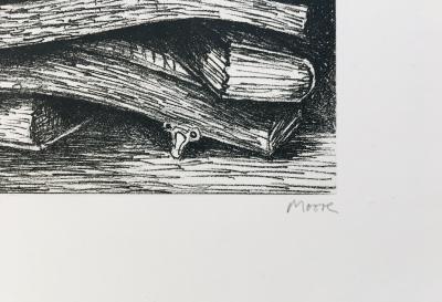 Henry MOORE - Le livre des livres, 1971 - Pointe-sèche originale signée au crayon 2