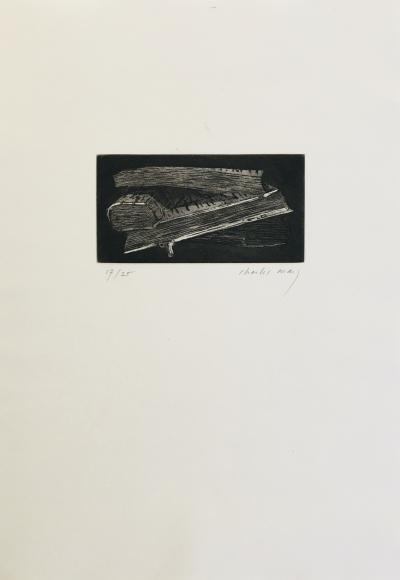 Charles MARCQ - Le livre des livres, 1972 - Aquatinte originale signée 2