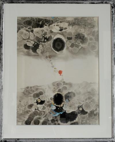 Jean PIAUBERT - Sans titre, 1975 - Technique mixte sur papier 2