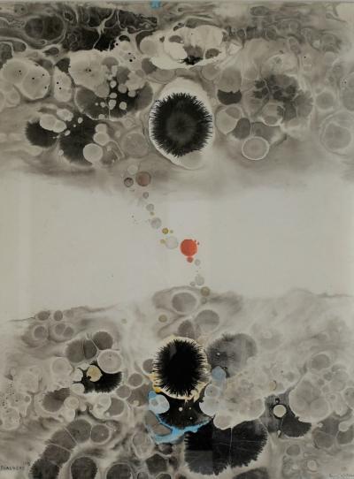 Jean PIAUBERT - Sans titre, 1975 - Technique mixte sur papier 2