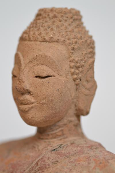 Thaïlande - Bouddha en terre cuite, XVI/XVIIe siècle 2