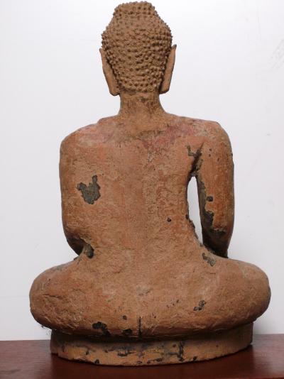 Thaïlande - Bouddha en terre cuite, XVI/XVIIe siècle 2