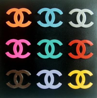 PyB - Chanel colors, 2021 - Technique mixte sur toile 2