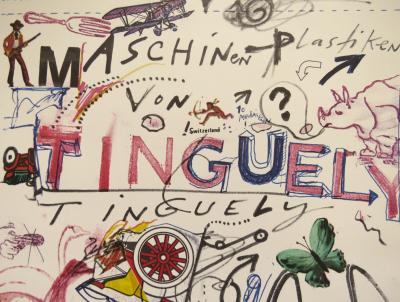 Jean TINGUELY - Maschinen - Plastiken, 1972 - Affiche originale signée et dédicacée 2