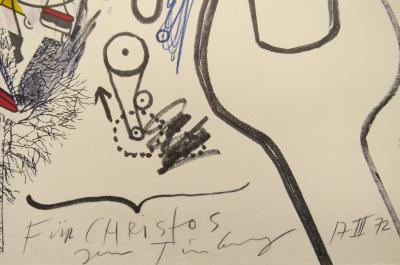 Jean TINGUELY - Maschinen - Plastiken, 1972 - Affiche originale signée et dédicacée 2