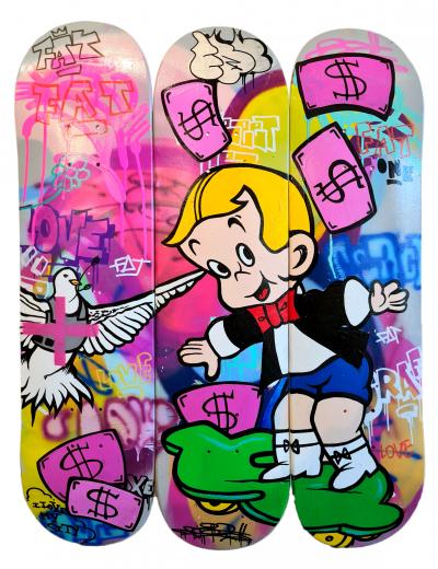 FAT - Richie Rich Skate Triptych, 2020 - Peinture 2
