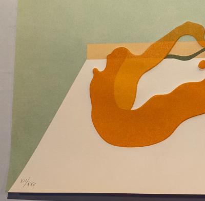Hervé TELEMAQUE - Le cercle, 1974 - Lithographie signée au crayon 2