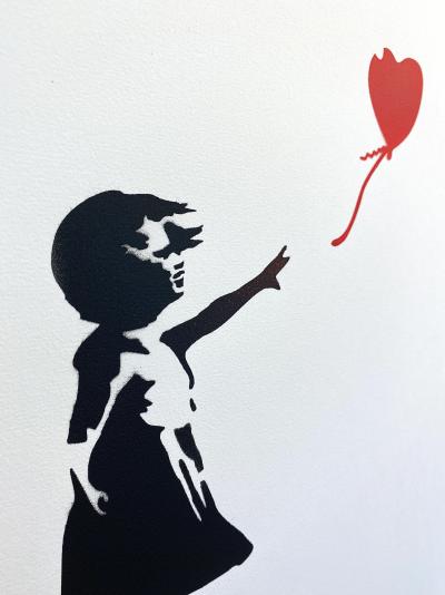 Banksy (d’après) - Girl with ballon - Pochoir 2