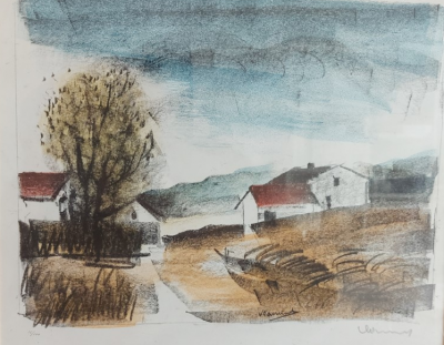 Maurice de Vlaminck  - Arbre vert (1924)  - Lithographie originale signée au crayon 2