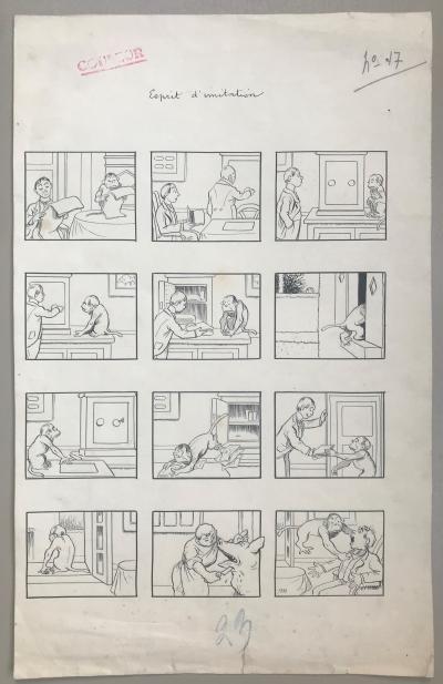 Benjamin RABIER - Esprit d’imitation - Planche originale 2
