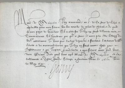 Henri IV - Lettre signée de 1593 2