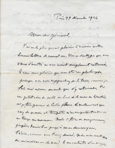 Georges CLEMENCEAU - Signed autograph letter 2